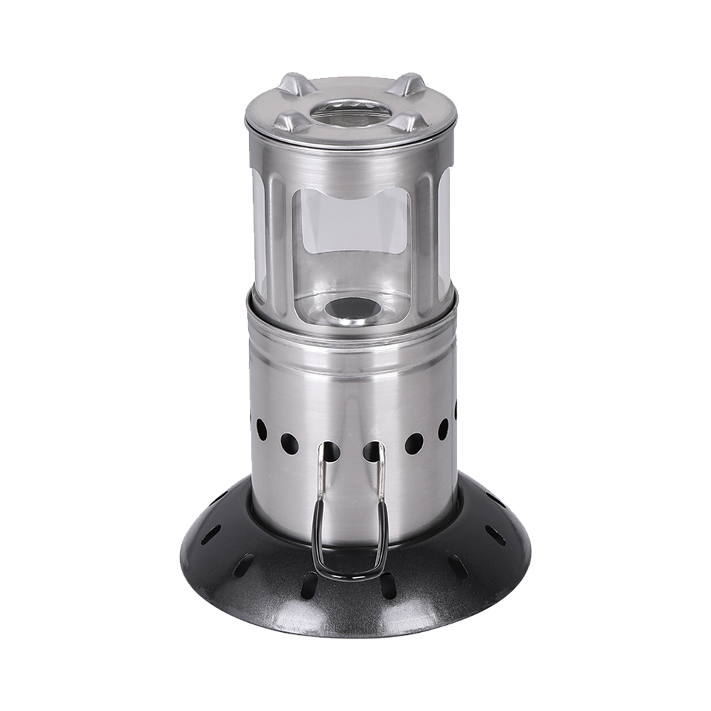 The Lantern stove, a revolutionary pellet-fueled compact cookstove that features a unique column-of-flame design for simultaneous illumination and cooking.