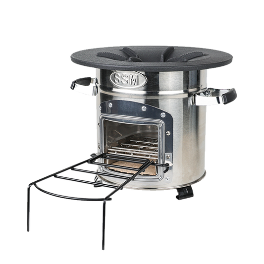 Side profile of the S32-XH, highlighting its combustion chamber design that ensures powerful firepower while reducing toxic emissions.