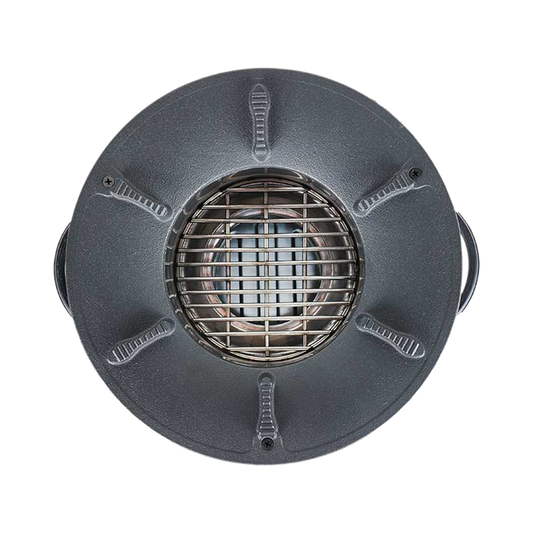 Top-down view of the C28-23SE clean cookstove, featuring a durable cast iron top surface and high-efficiency design engineered for smokeless and time-saving cooking performance.