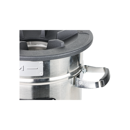 Detailed close-up of the S26-23 stove construction, featuring a 49.3% thermal efficiency rating to reduce cooking time by up to 60%.
